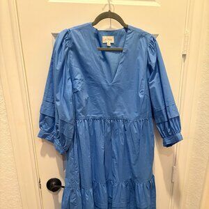Aura Super Sonic Blue Midi Dress
